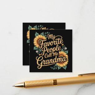 My Favourite People Call Me Grandma Mother's Day Enclosure Card