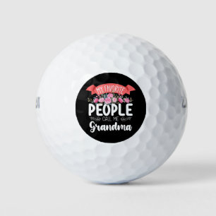 My Favourite People Call Me Grandma Mother's Day Golf Balls