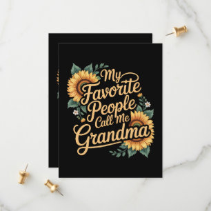 My Favourite People Call Me Grandma Mother's Day Save The Date
