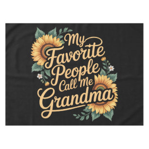 My Favourite People Call Me Grandma Mother's Day Tablecloth