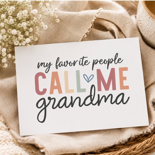 My Favourite People Call Me Grandma  Rectangular Sticker (My Favorite People Call Me Grandma Rectangular Sticker)