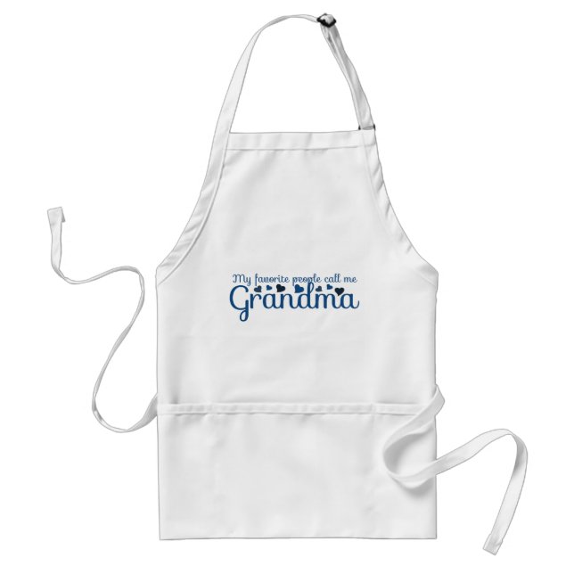 My favourite people call me grandma standard apron (Front)