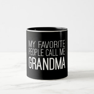My Favourite People Call Me Grandma Two-Tone Coffee Mug