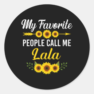 My Favourite People Call Me Lala Mother'S Day Classic Round Sticker