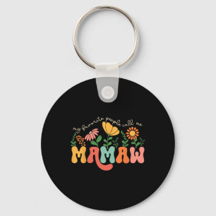 My Favourite People Call Me Mamaw Mothers Day Key Ring