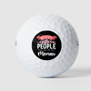 My Favourite People Call Me Memaw Mother's Day Golf Balls