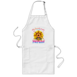 My Favourite People Call Me Memaw Mothers Day Long Apron