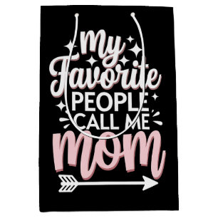 My Favourite People Call Me Mum Mother's Day Flora Medium Gift Bag