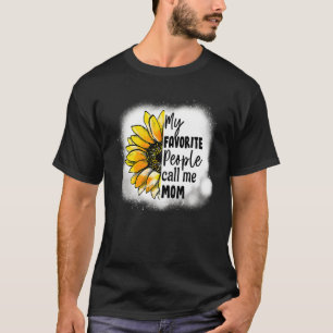 My Favourite People Call Me Mum Sunflower Mother's T-Shirt
