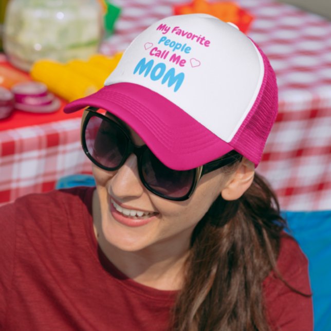 My Favourite People Call Me Mum Trucker Hat (Creator Uploaded)