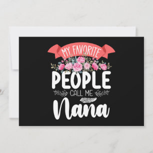My Favourite People Call Me Nana Mother's Day Invitation