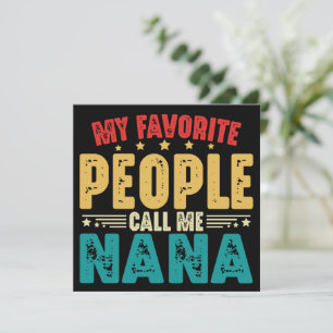 My Favourite People Call Me Nana Mother's Day Invitation