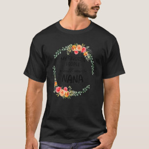 My Favourite People Call Me Nana Women Floral Gran T-Shirt