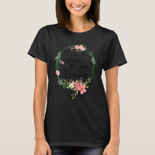 My Favourite People Call Me Nonna Women Floral Gra T-Shirt