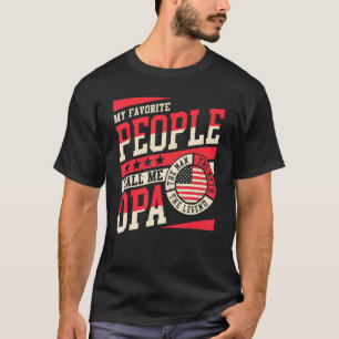 My Favourite People Call Me Opa Men Vintage Grandp T-Shirt