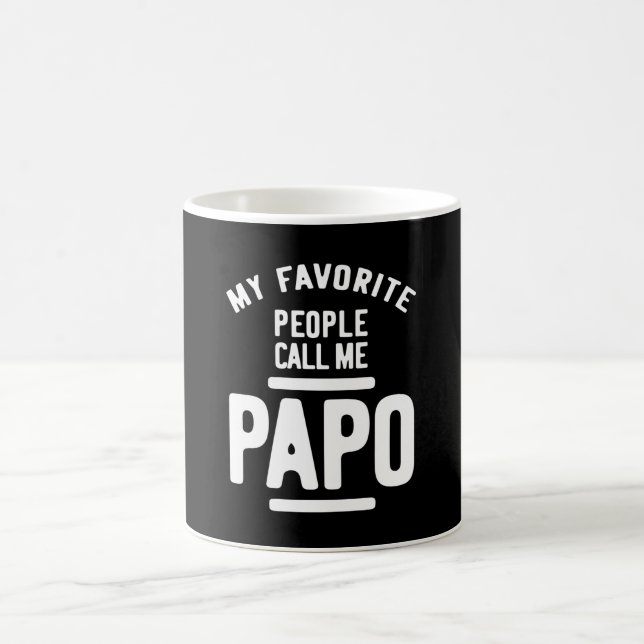 My Favourite People Call Me Papo | Father Gift Coffee Mug (Center)