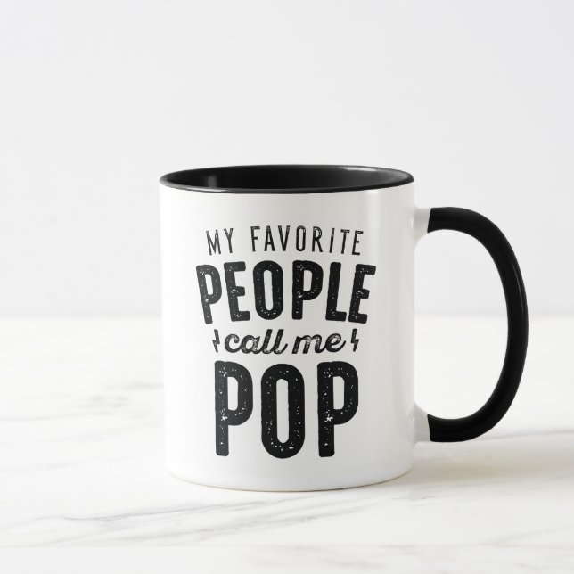My Favourite People Call Me Pop Mug (Right)