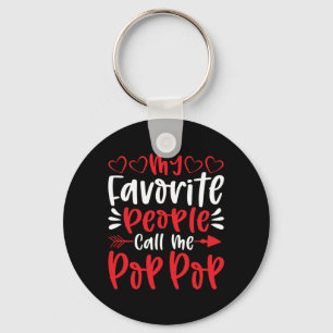 My Favourite People Call Me Poppop Key Ring