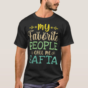 My Favourite People Call Me Safta Retro Design Fun T-Shirt