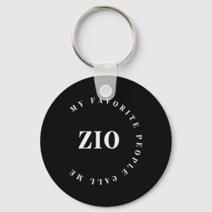 My Favourite People Call Me Zio Italian Uncle Fath Key Ring