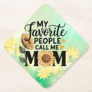 My Favourite People Call Mum-56392 Paper Coaster