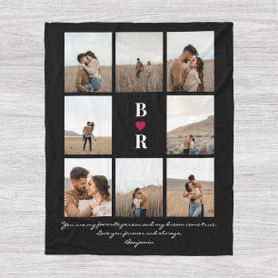 My Favourite Person Script Valentine's Day 8-Photo Fleece Blanket