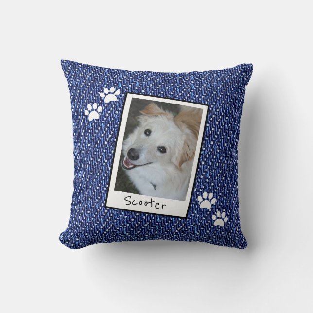 My Favourite Pet! Customise w/ Pet Photo & Name Cushion (Front)