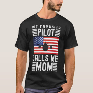 My Favourite Pilot Calls Me Mum - Funny Pilot Moth T-Shirt