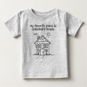 my favourite place is grandma's house baby T-Shirt