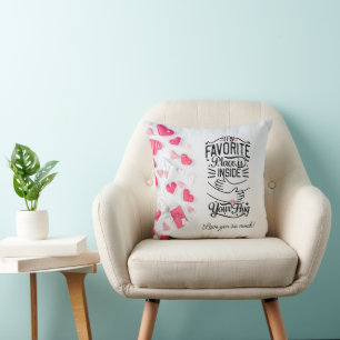 My favourite place is inside your Hug Valentine's Cushion