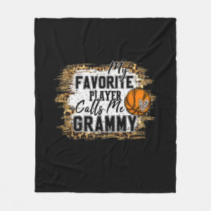 My Favourite Player Calls Me Grammy Basketball Xma Fleece Blanket