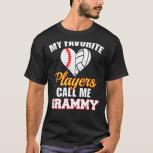 My Favourite Players Call Me Grammy   Baseball Vol T-Shirt