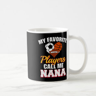 My Favourite Players Soccer Basketball Football Na Coffee Mug
