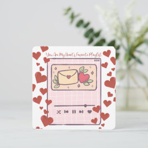 My Favourite Playlist - Valentine's Day Card