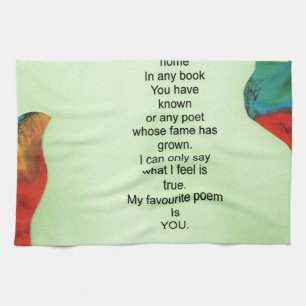 my favourite poem tea towel