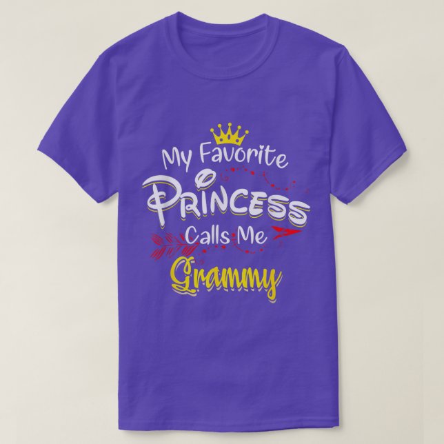 My Favourite Princess Calls Me Grammy boy friends T-Shirt (Design Front)