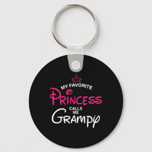 My Favourite Princess Calls Me Grampy Daughter Fat Key Ring