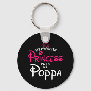 My Favourite Princess Calls Me Poppa Daughter Fath Key Ring