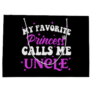 My Favourite Princess Calls Me Uncle Large Gift Bag