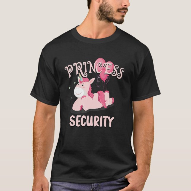 My Favourite Princess Security Duty Then Dad Duty  T-Shirt (Front)