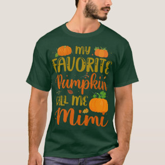 My Favourite Pumpkin Call Me Mimi Pumpkin Spice Fa T-Shirt