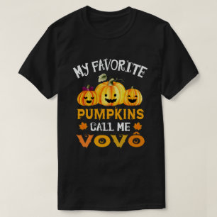 My Favourite Pumpkins Call Me Vovo Funny Halloween T-Shirt