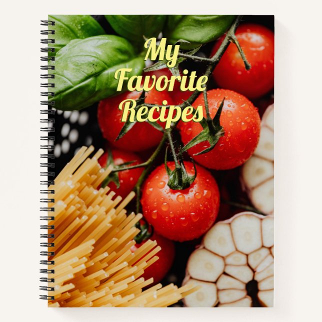 My Favourite Recipes, Cherry Tomatoes Notebook (Front)