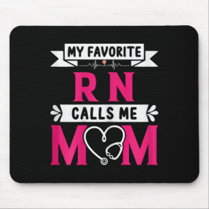 My Favourite Rn Registered Nurse Calls Me Mum Moth Mouse Pad