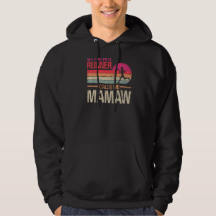 My Favourite Runner Calls Me Mamaw Vintage Mother' Hoodie