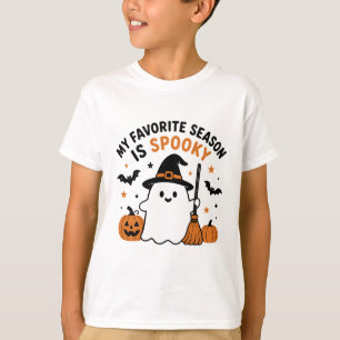My Favourite Season Is Spooky Cute Ghost Halloween T-Shirt