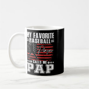 My Favourite Sell Player Calls Me Pap American Fla Coffee Mug