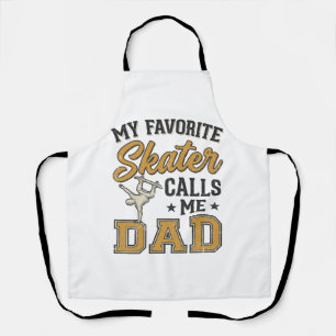 My Favourite Skater Calls Me Dad Vintage Shirt_1 Apron