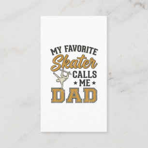 My Favourite Skater Calls Me Dad Vintage Shirt_1 Business Card