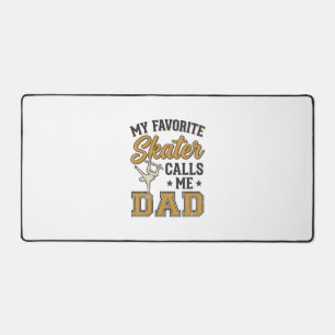 My Favourite Skater Calls Me Dad Vintage Shirt_1 Desk Mat